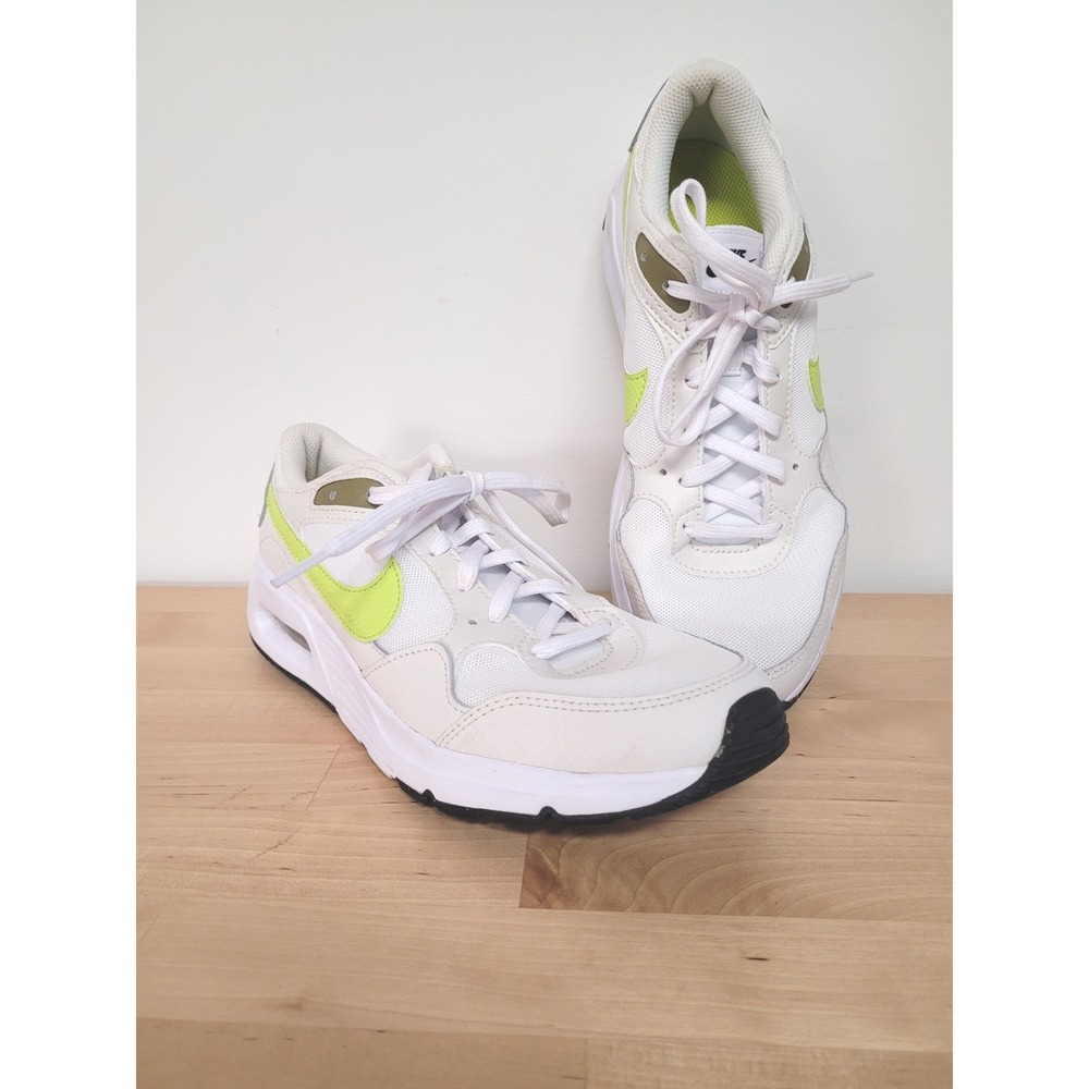 Nike Air Max SC Kids Size 7Y White Volt Green CZ5358-119 Running Shoes